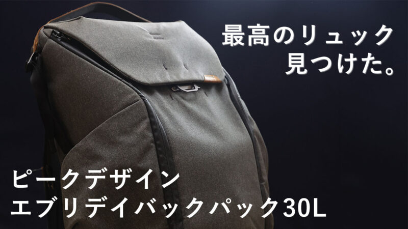 購入レビュー！Peak Designエブリデイバックパック30Lのメリット 